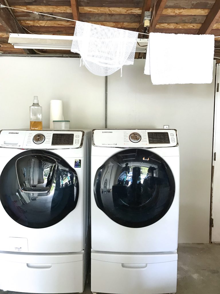 Simply Done: A Beautiful DIY Garage Laundry Space - simply organized
