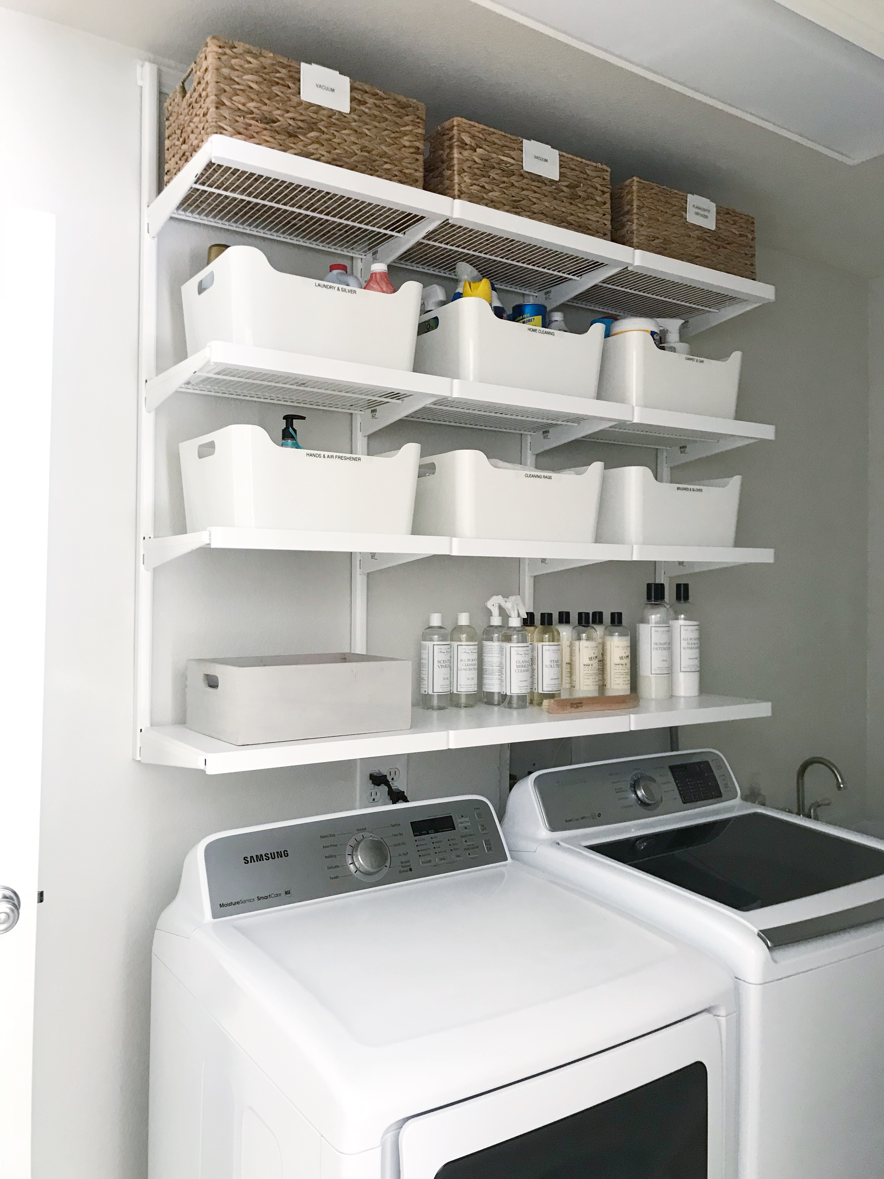 Creatice Shelving For Laundry Room for Small Space