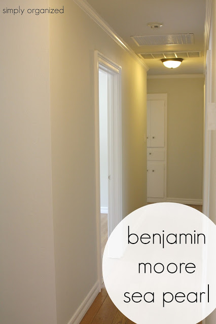 My Home Interior Paint Color Palate Simply Organized For The One Hallway In House I Chose This Light Almost White Sea Pearl Color Same Is On Most Of Ceilings Throughout