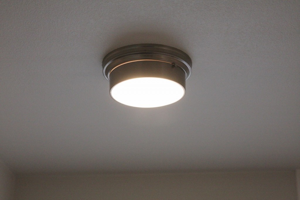 New Ceiling Lights Simply Organized In The Entry I Went With Dalton Flushmount From Restoration Hardware Satin Nickel