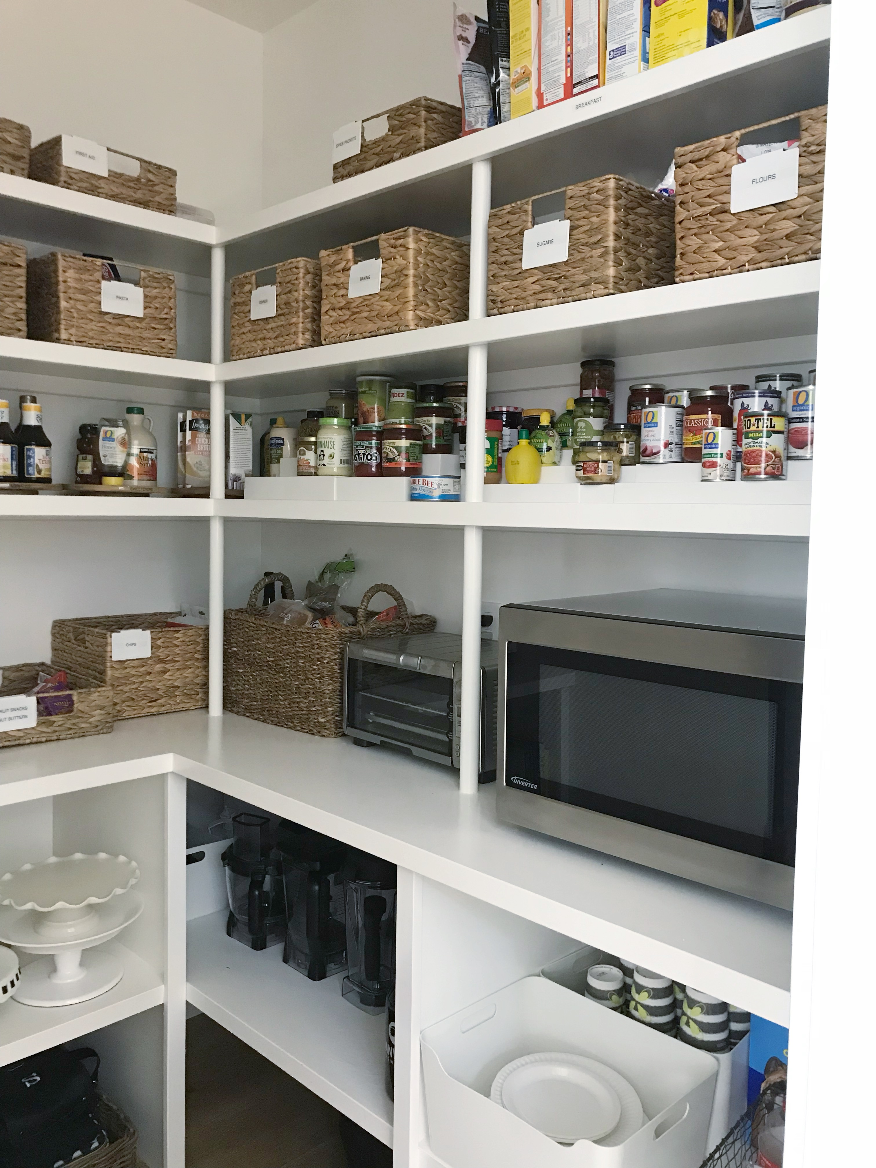Re-Organized & Updated Pantry - simply organized
