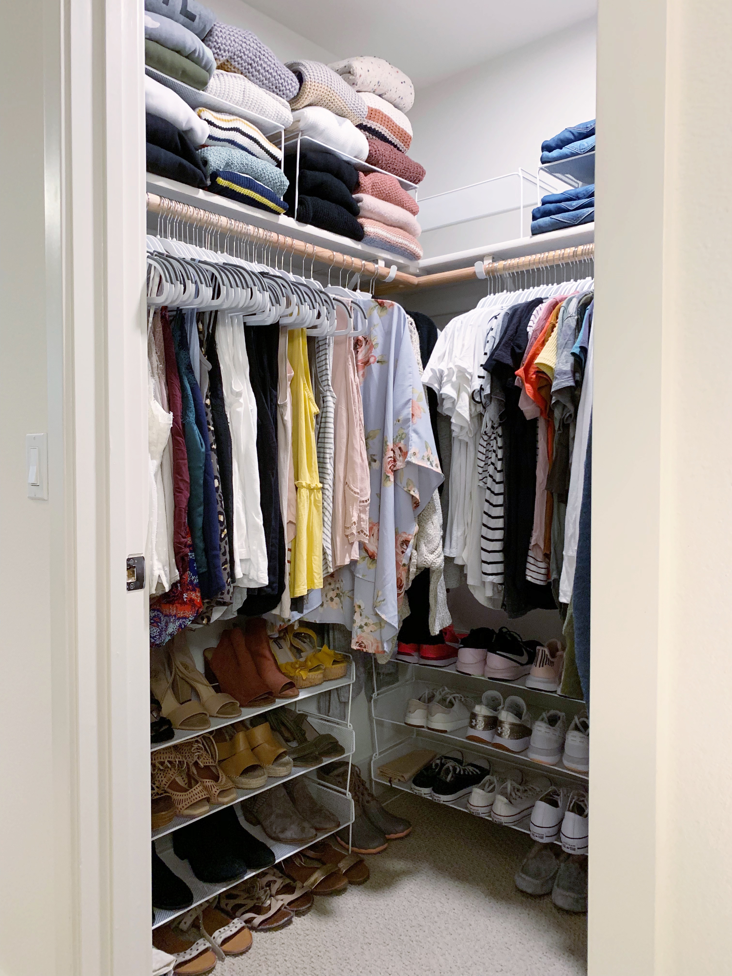 Simply Done: Organized Apartment Closets - simply organized